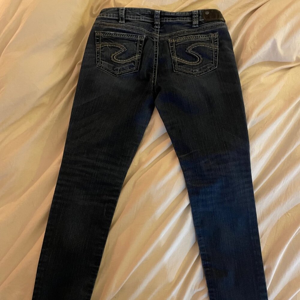 Silver Aiko Dark Blue Denim Jeans 31/31